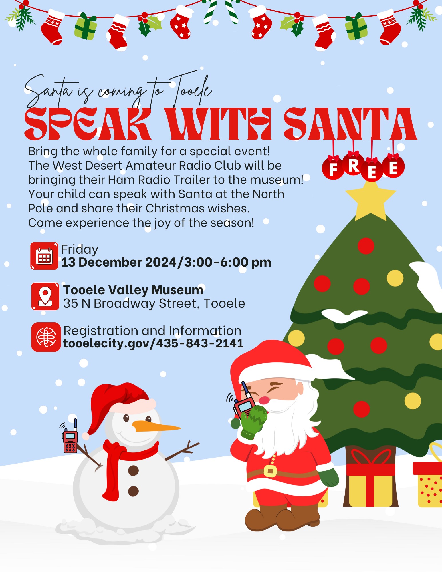 Speak with Santa Flyer